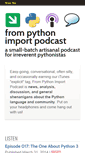 Mobile Screenshot of frompythonimportpodcast.com